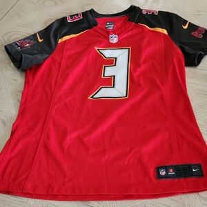 NFL Nike Tampa Bay Buccaneers Red and Black Women's Jersey Size XL